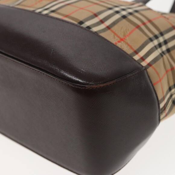 Burberry Nova Check Hand Bag Canvas Beige - Picture 10 of 16